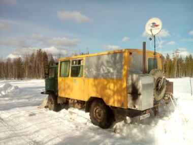 Зимняя рыбалка в отдаленных местах с автомобилем ГАЗ-66 с КУНГом